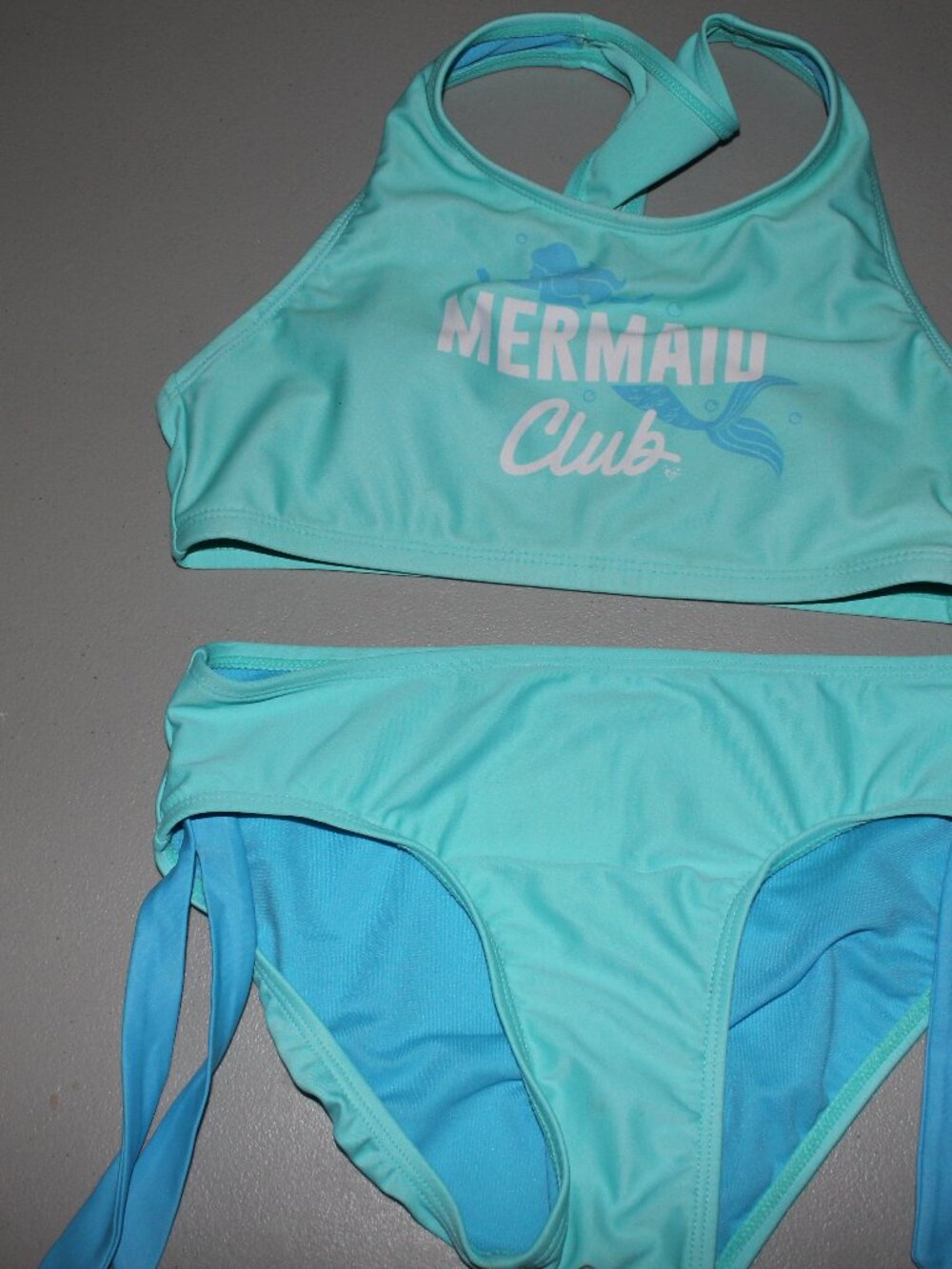 Blue 2 Pcs Justice Bikini Swimsuit Size 12